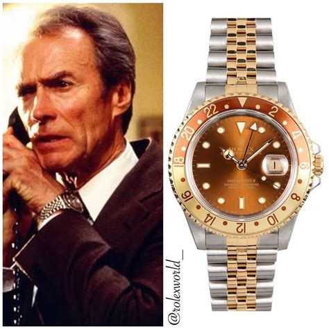 in the line of fire rolex|Actor Clint Eastwood spotted wearing Rolex .